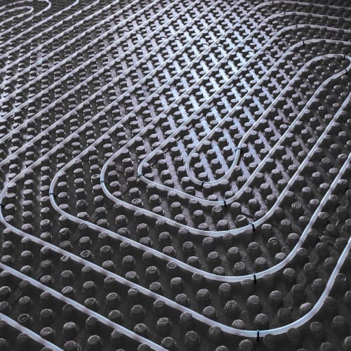 Rupriz team tijdens vloerverwarming installatie