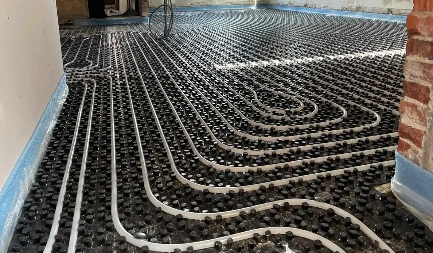 noppenplaten vloerverwarming installatie in Amsterdam